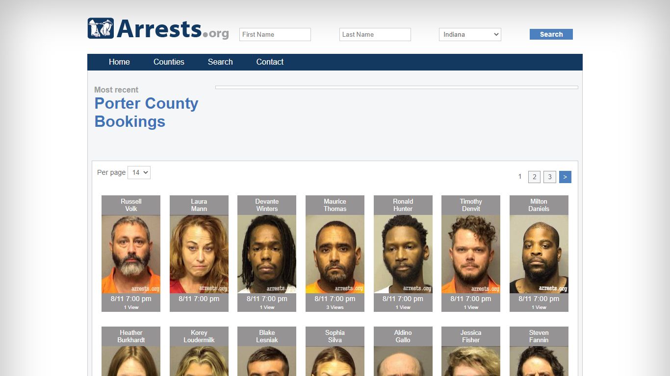 Porter County Arrests and Inmate Search